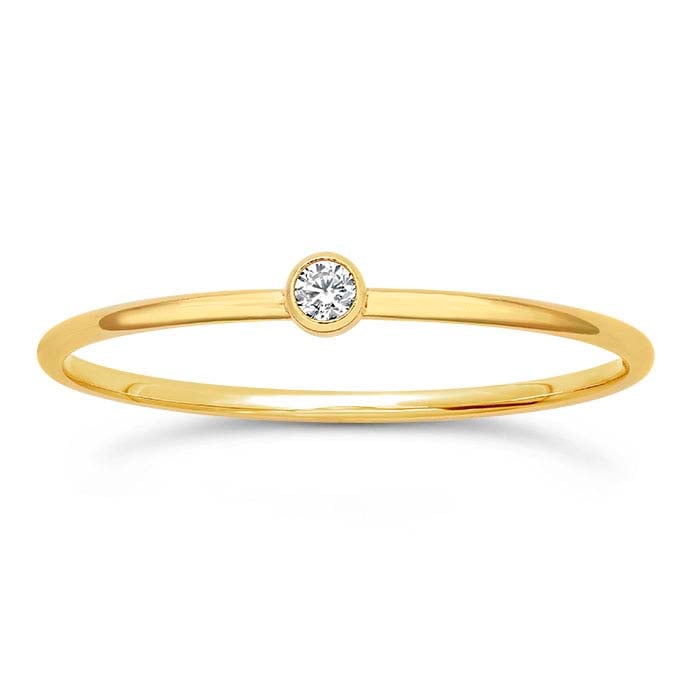 Cubic Zirconia Ring | White
