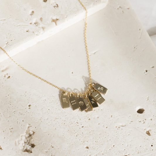 Zodiac Tag Pendant
