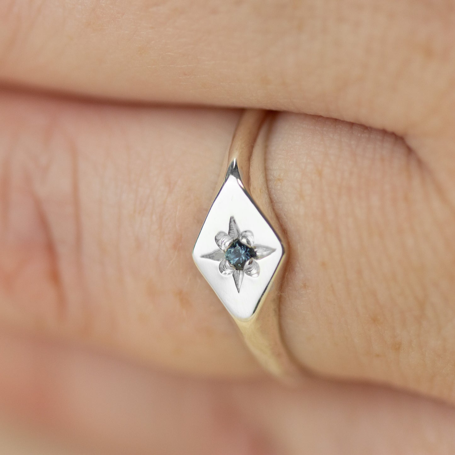 Celeste Birthstone Signet