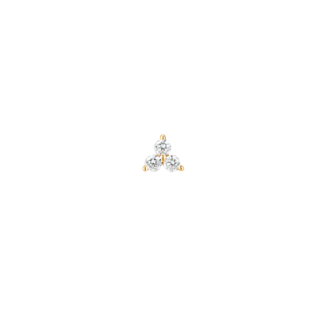 Trio stud | 14ct Gold