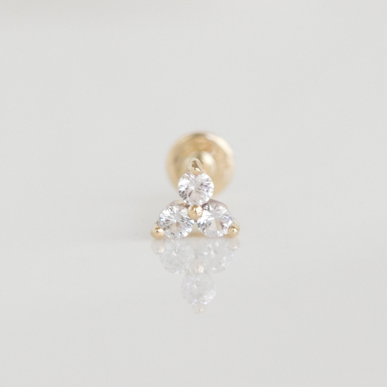 Trio stud | 14ct Gold
