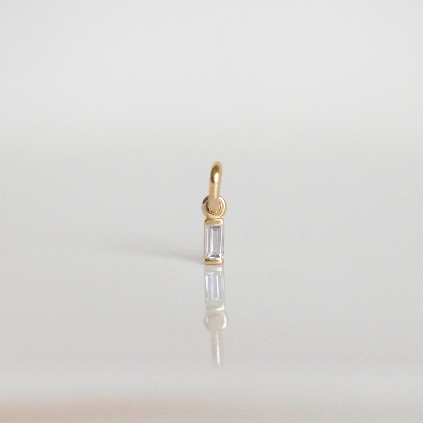 Petite Baguette Diamond Charm
