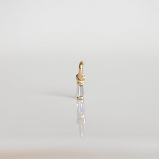 Petite Baguette Diamond Charm