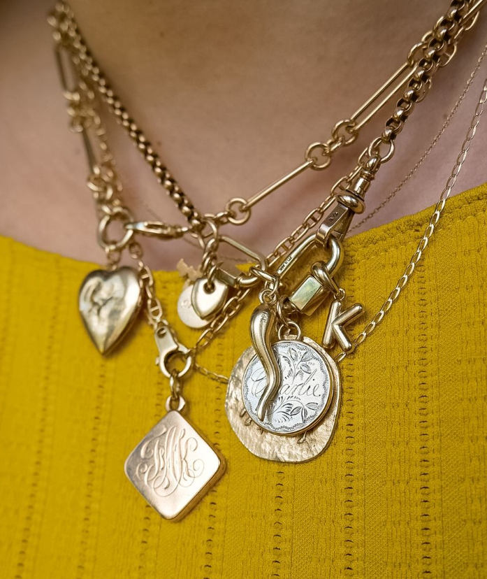 Charm Jumbles with Gold chains and enhancers