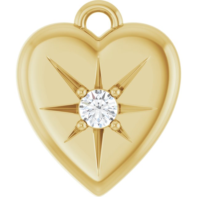 Accented Heart Charm