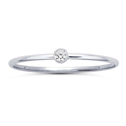 Cubic Zirconia Ring | White