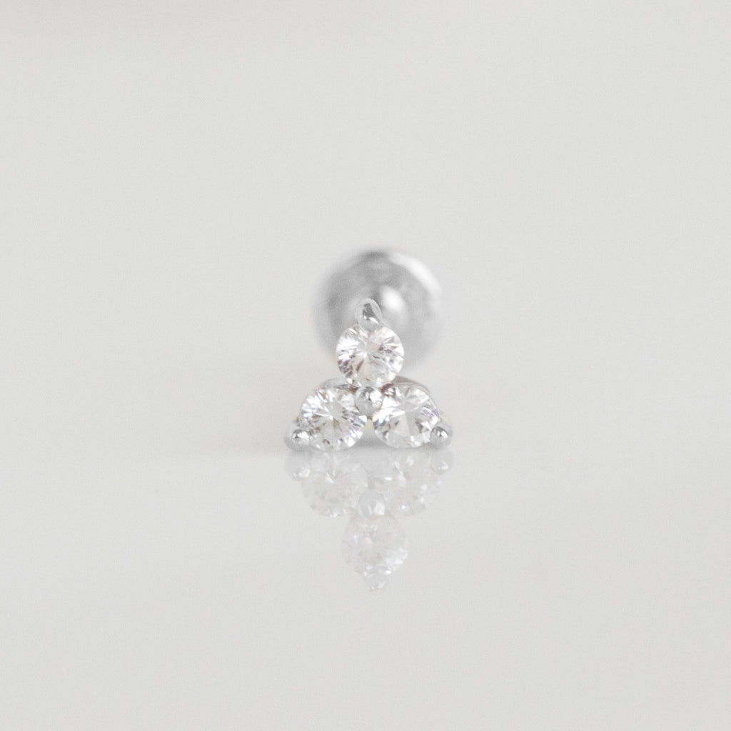 Trio stud | Silver