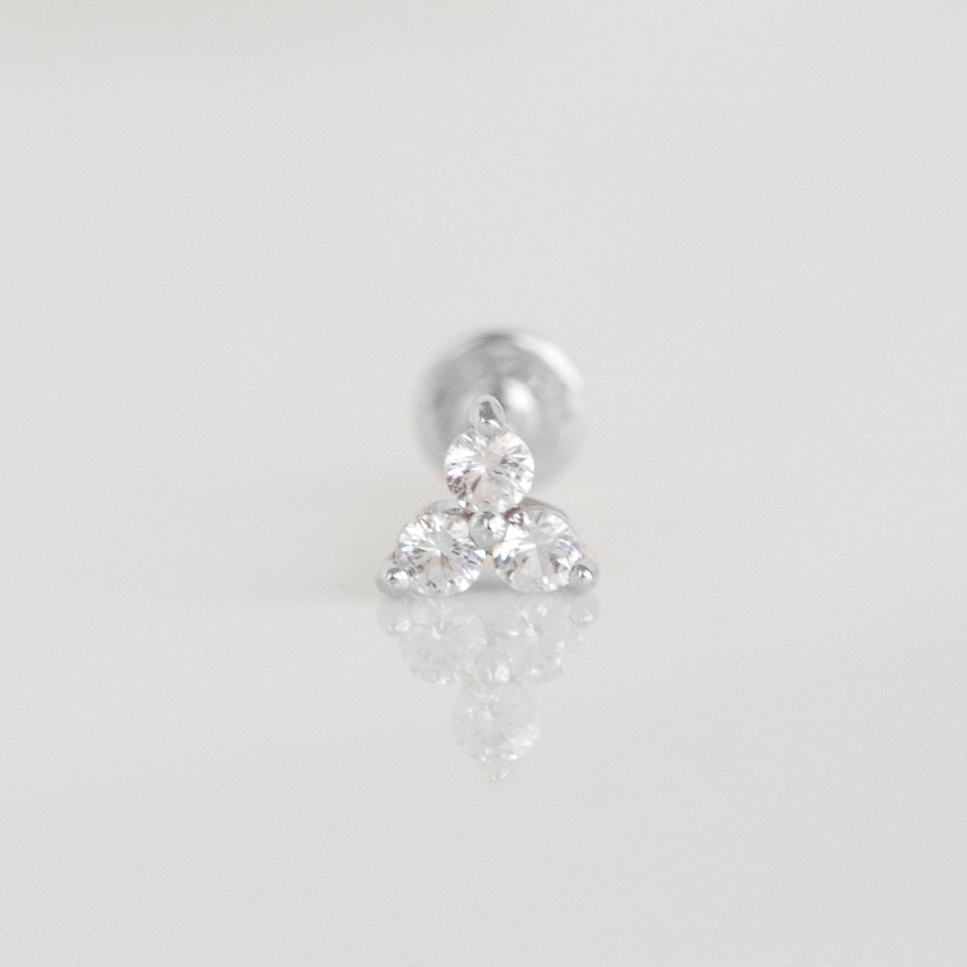 Trio stud | Silver