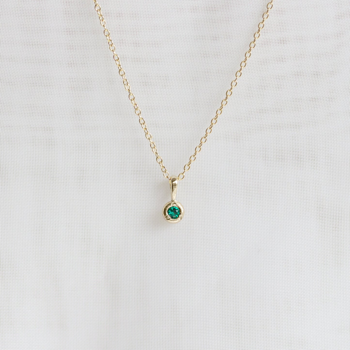 Lore Birthstone Necklace | Emerald