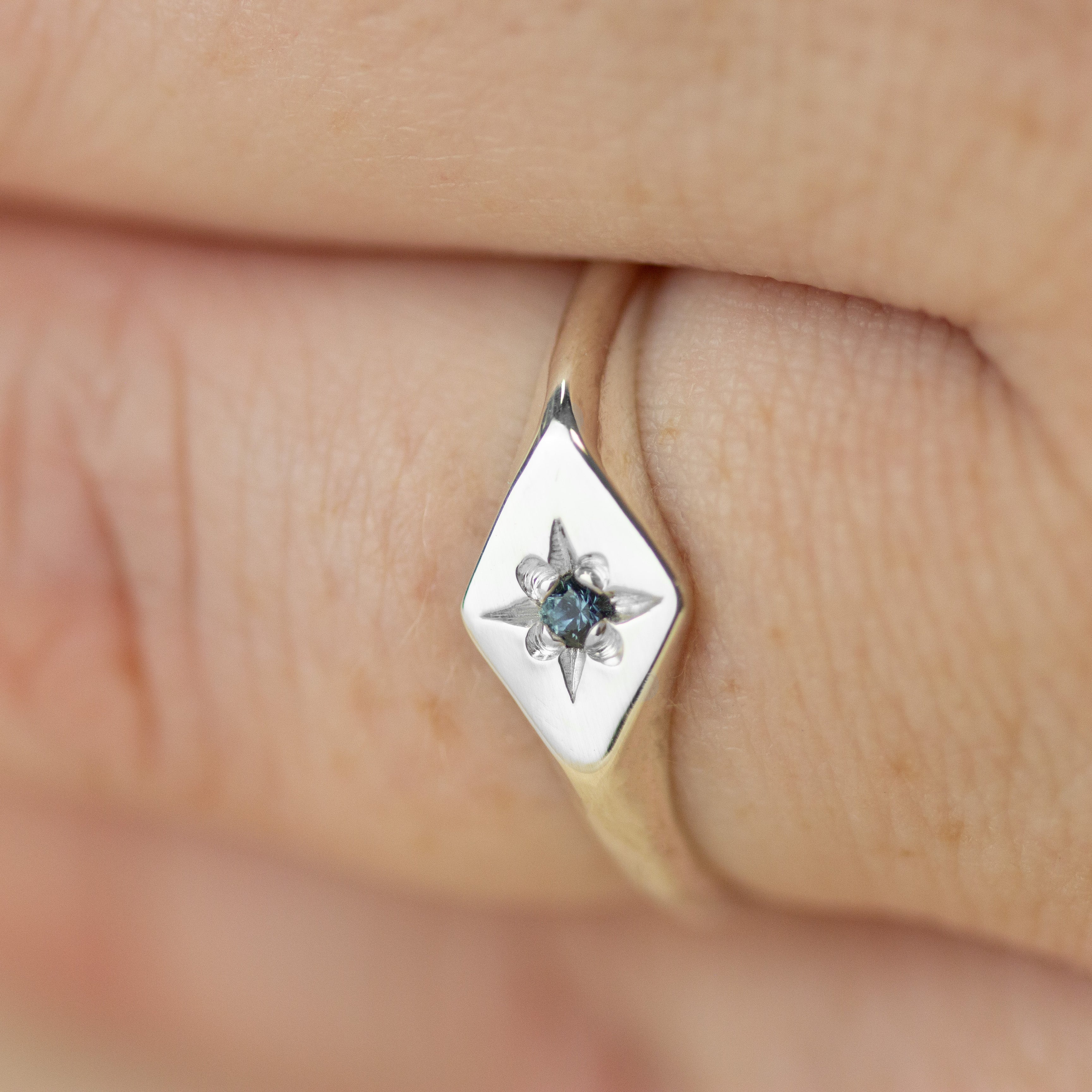 Celeste Birthstone Signet