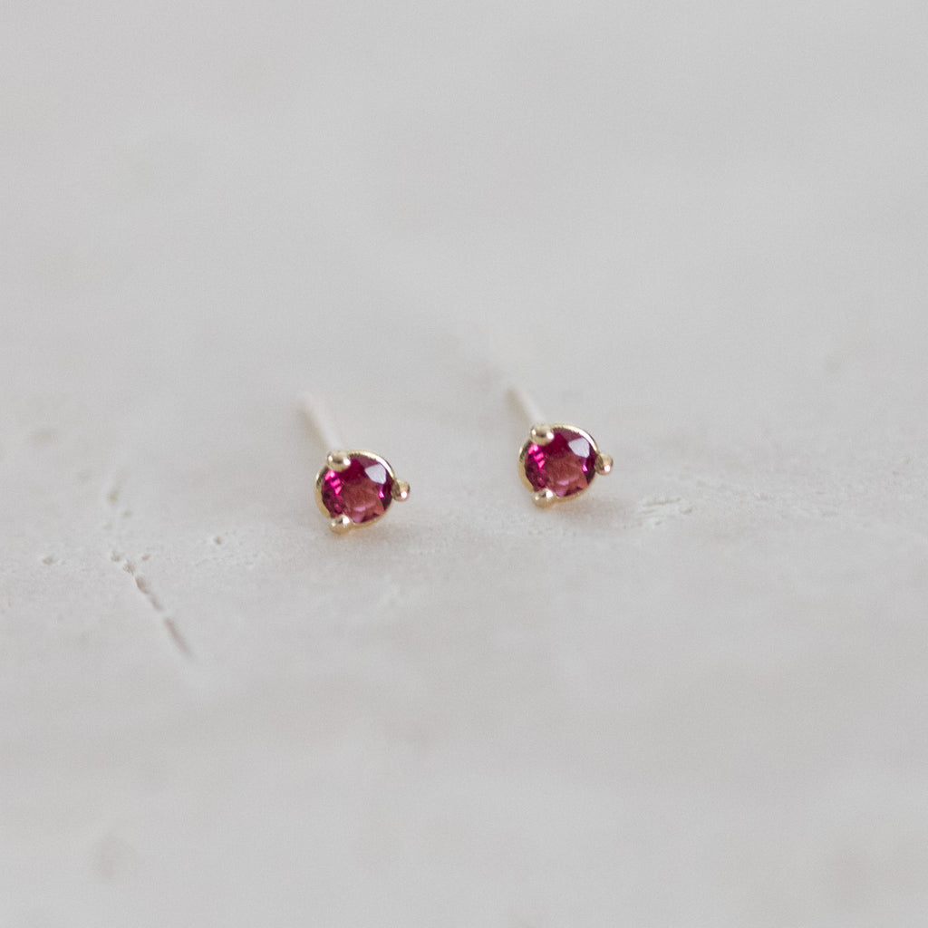 Tourmaline Cocktail Studs | 14ct gold