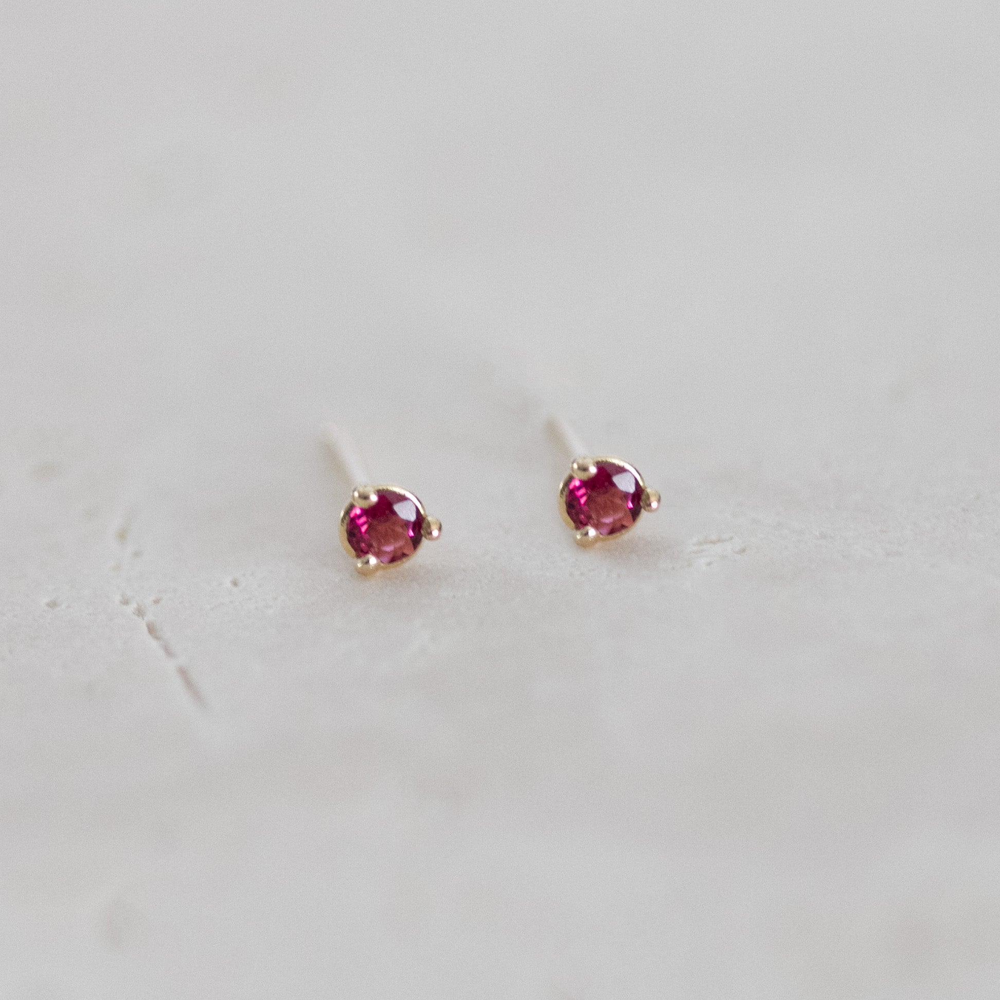 Tourmaline Cocktail Studs | 14ct gold