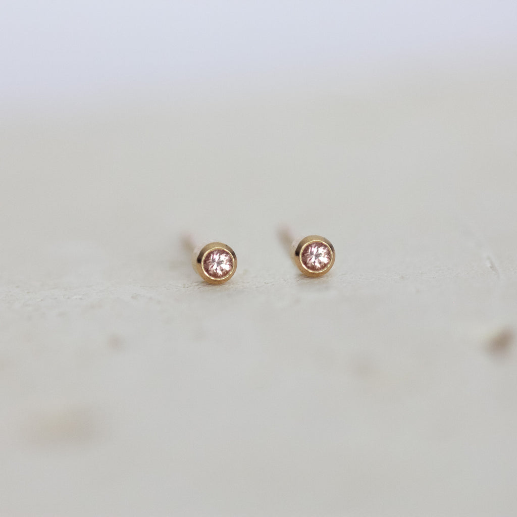 Petite Sapphire Studs | 14ct gold