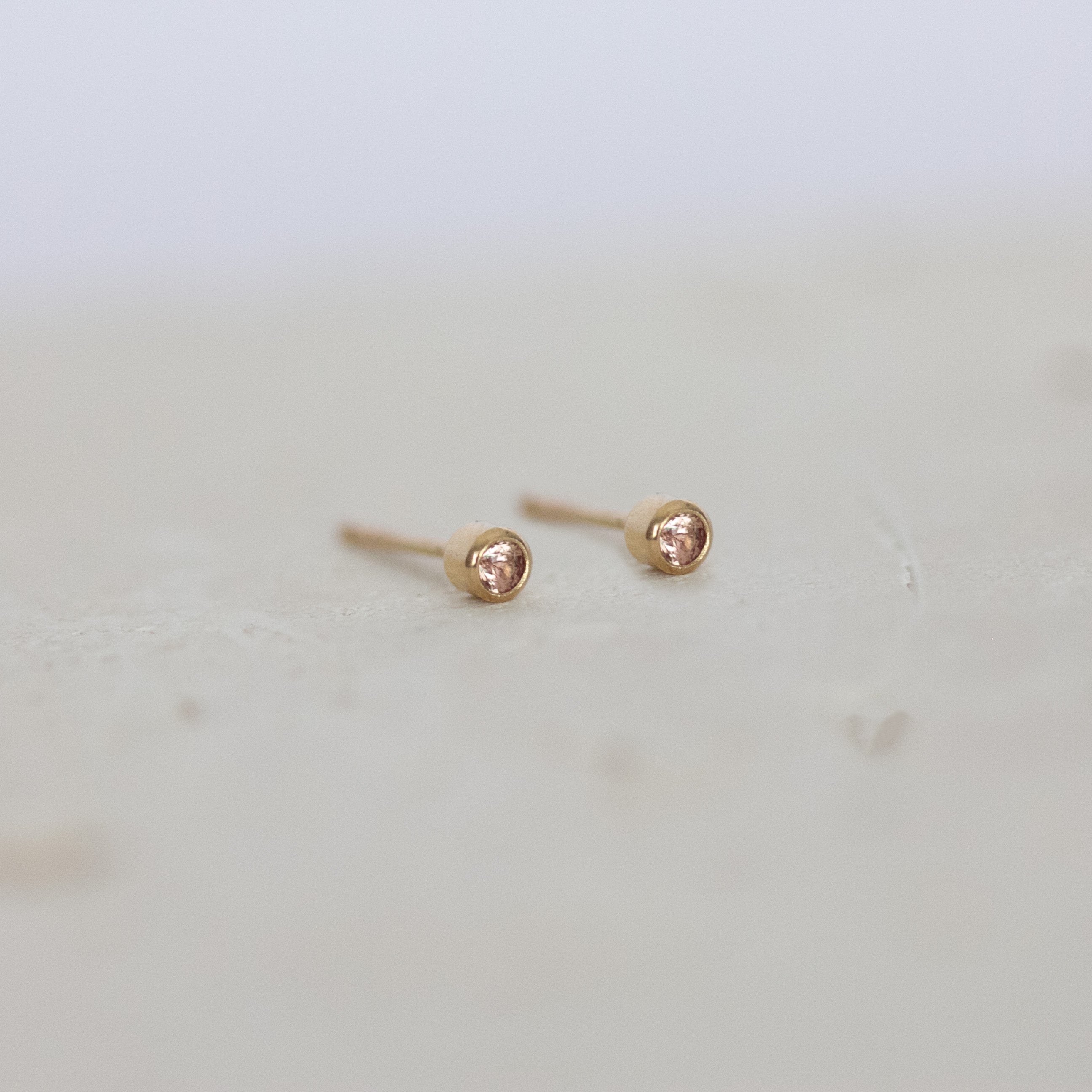 Petite Sapphire Studs | 14ct gold