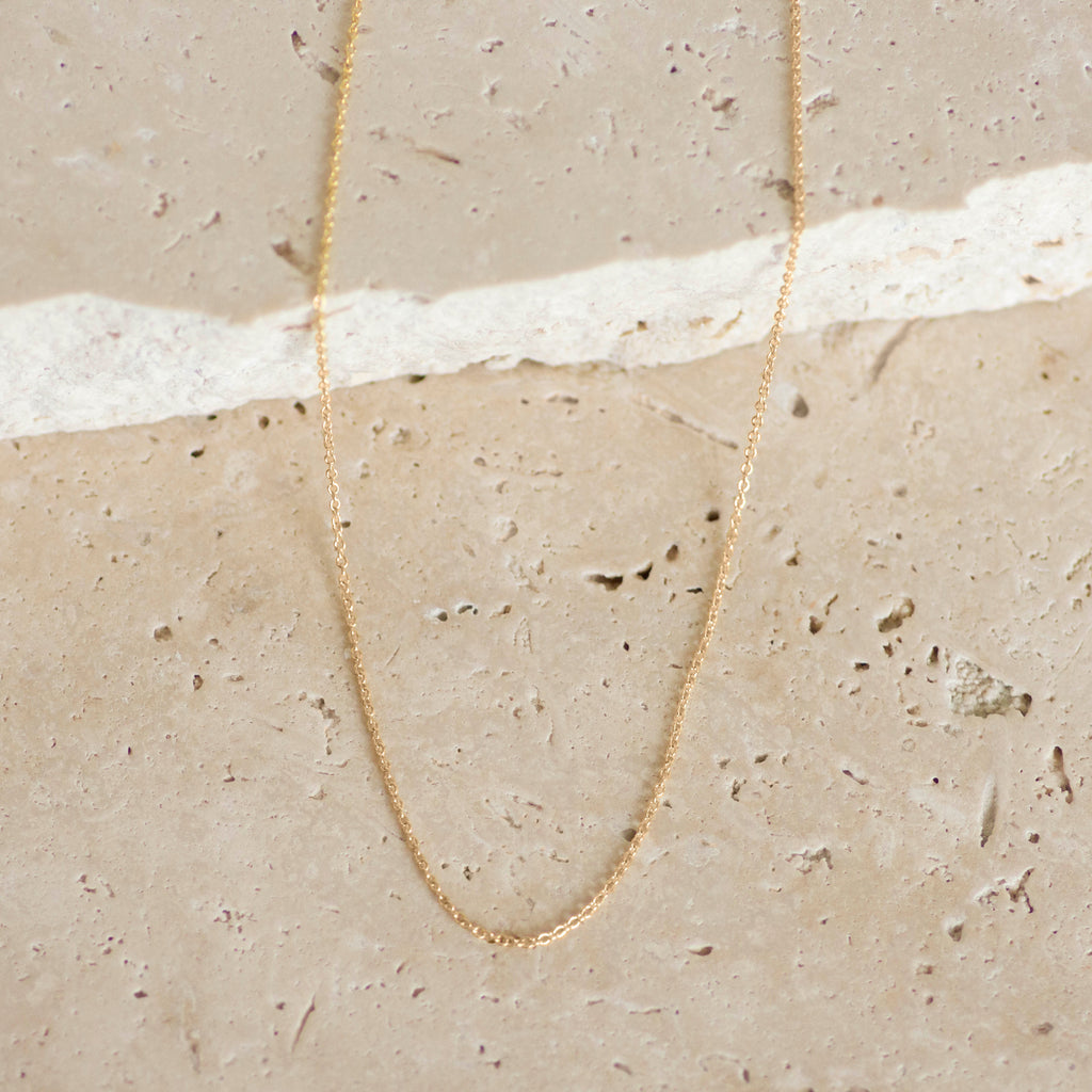 Fine Cable Chain Necklace | Adjustable