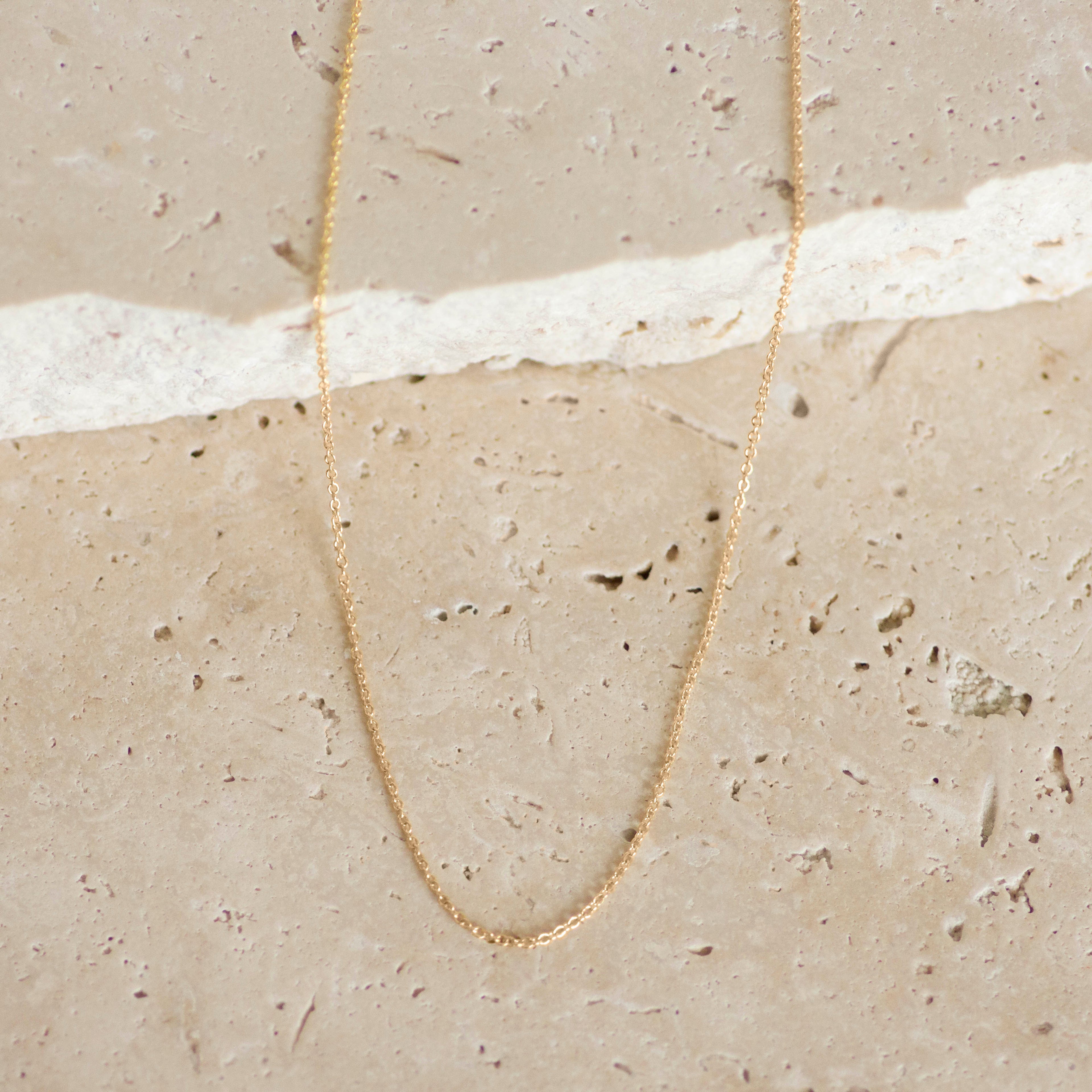 Fine Cable Chain Necklace | Adjustable