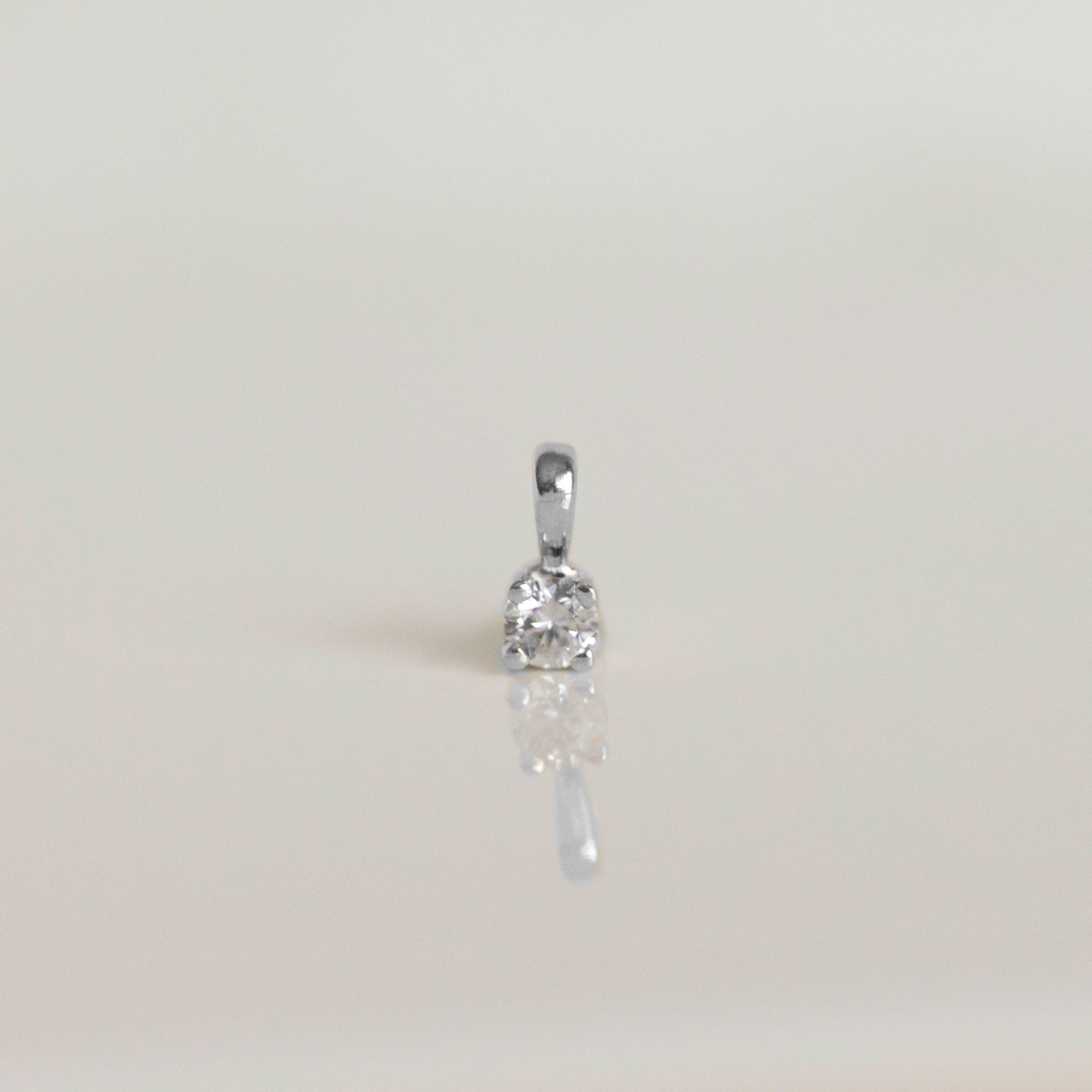 Petite Sapphire Pendant  | silver