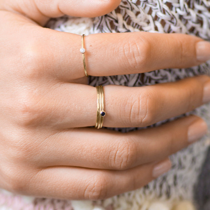 Cubic Zirconia Ring | Lime