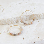 Moonstone Hoops