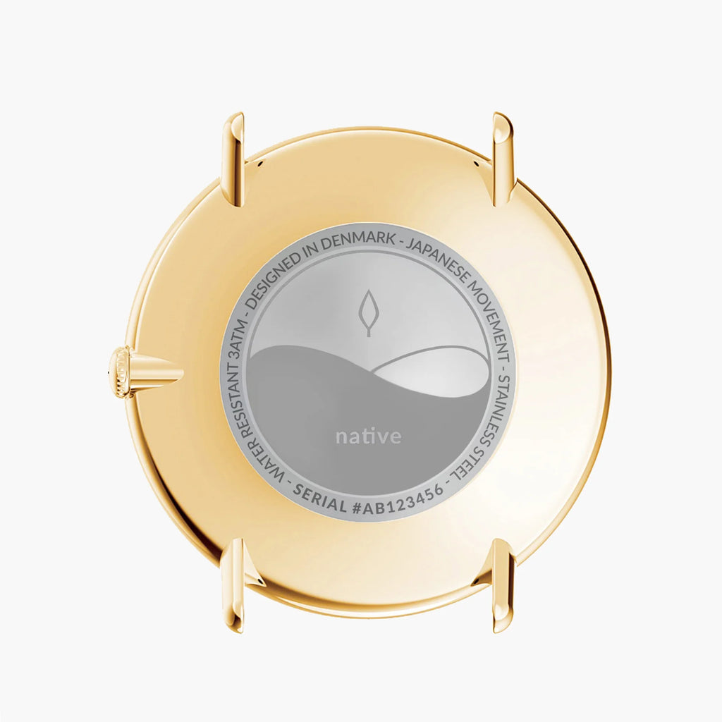 Native Gold and White | 36mm