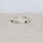 Aster Eternity Band | Deep Blue Sapphire