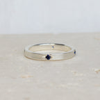 Aster Eternity Band | Deep Blue Sapphire