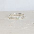 Aster Eternity Band | Lime Green Sapphire