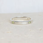 Aster Eternity Band | Lime Green Sapphire