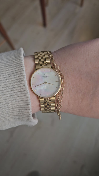 Native Gold and Mother Of Pearl | 32mm