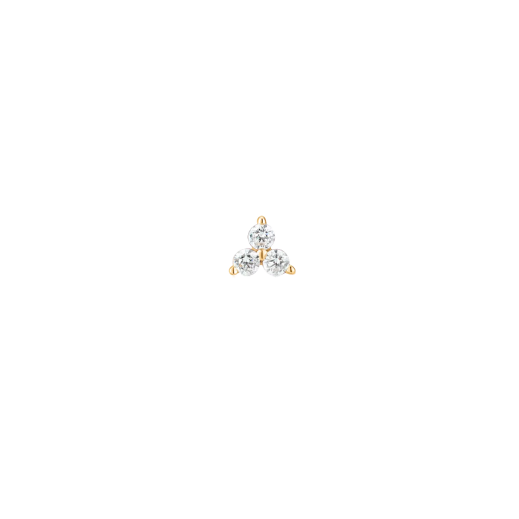 Trio stud | 14ct Gold