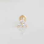 Trio stud | 14ct Gold