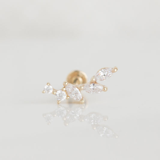 Vela stud | 14ct Gold