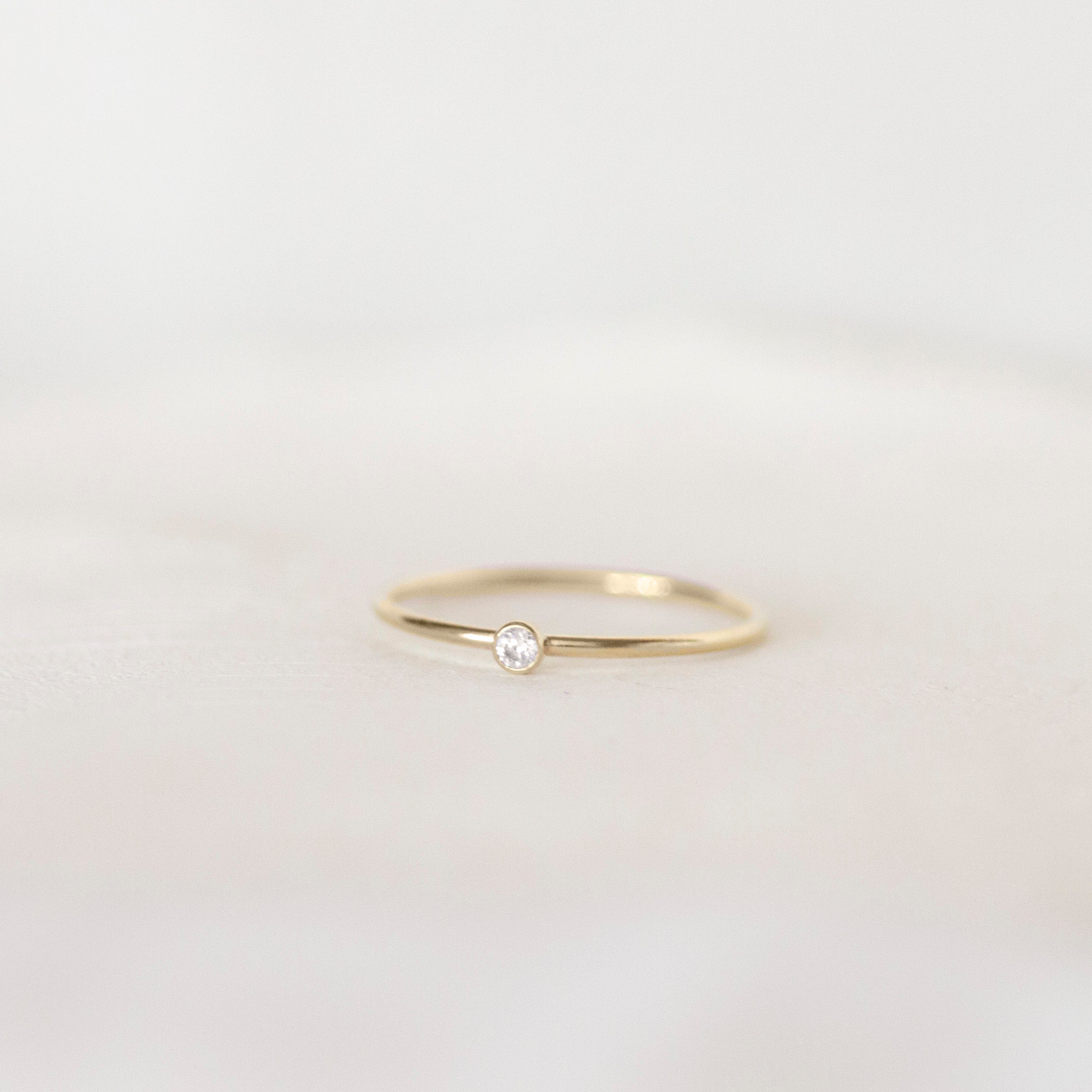 Cubic Zirconia Ring | White