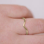 Chev Contour Ring