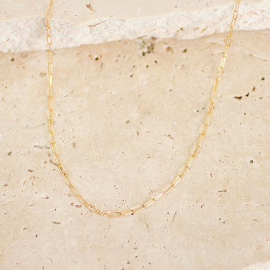Fine Paperclip Chain Necklace